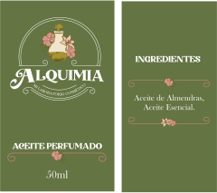 Etiqueta Aceite Perfumado
