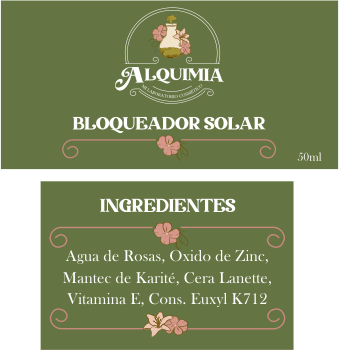 Etiqueta Bloqueador Solar