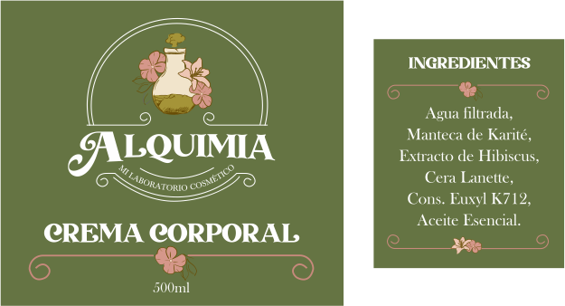 Etiqueta Crema Corporal
