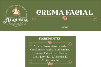 Etiqueta Crema Facial
