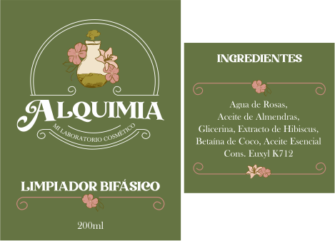 Etiqueta Limpiador Bifásico