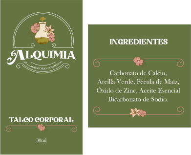Etiqueta Talco Corporal